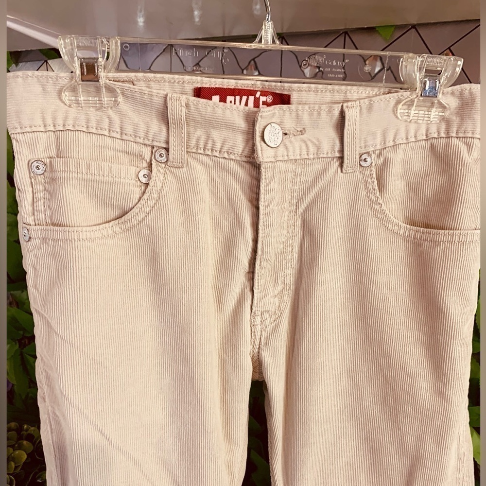 Levi’s 511 Boys 18 Slim Corduroy Pants Cream 29x29 - Picture 3 of 15